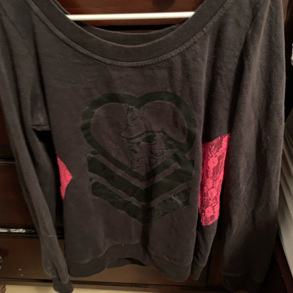 Metal mulisha mesh side sweater